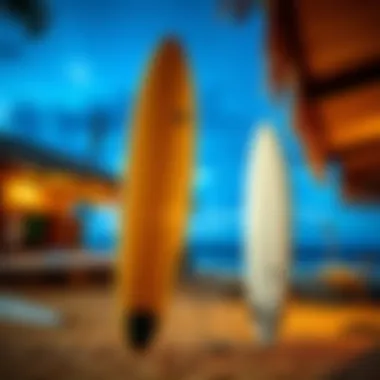 Eco-friendly surfboards promoting sustainability