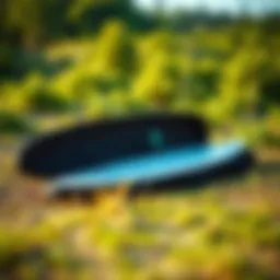 A sturdy surfboard travel case showcasing its protective features