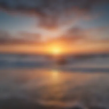 A serene sunset view over Essaouira's surf landscape