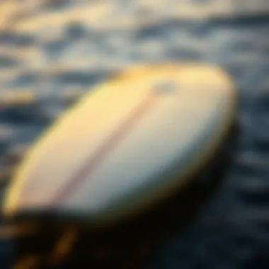 Contours of the 44-Inch Bodyboard Detailed view of a 44-inch bodyboard showcasing its contours