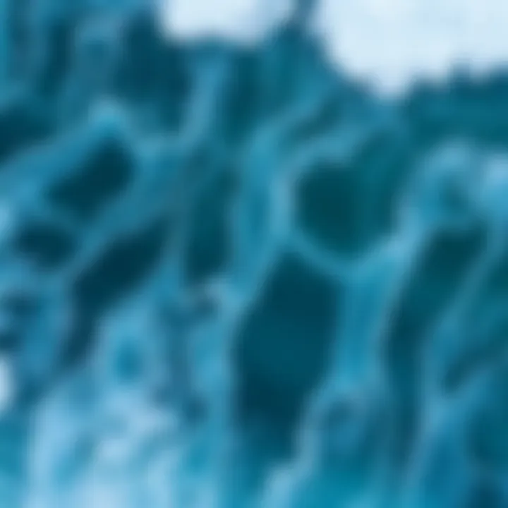 Unique patterns formed by ocean waves from above