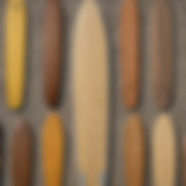 Comparison chart of various longboard deck materials and their features