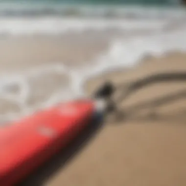 Maintenance Tips for Surfboard Leashes Infographic showing care tips for surfboard leashes