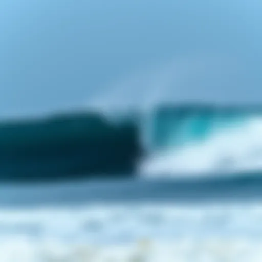 Stunning wave formation at a popular surfing beach in Panama