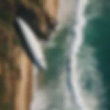 Aerial View of San Diego Surf Spots An aerial view of popular surf spots along the San Diego coastline