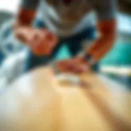 Surfboard wax application technique