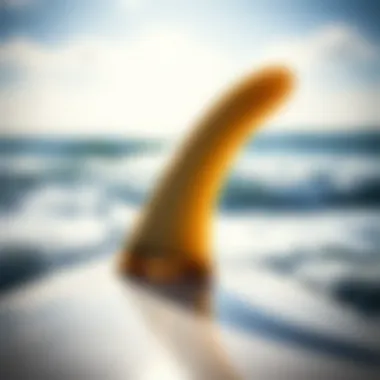 Visual representation of surfboard design affecting fin functionality