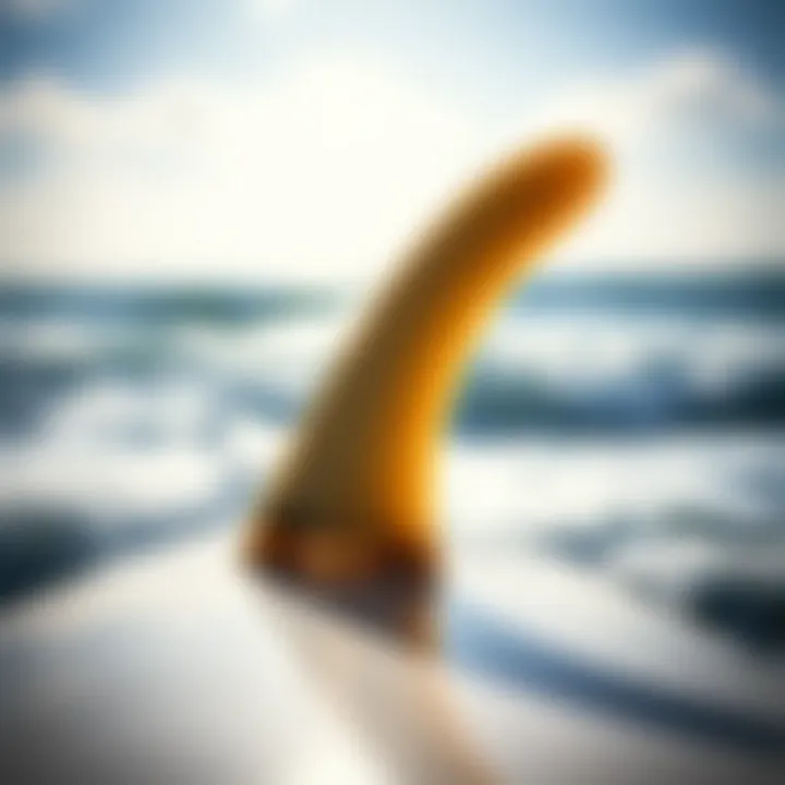 Visual representation of surfboard design affecting fin functionality