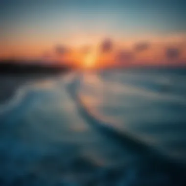 Aerial view of surf camp at sunrise in Puerto Escondido