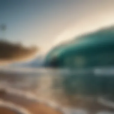 Essence of Surf Culture A scenic beach illustration symbolizing surf culture and lifestyle.