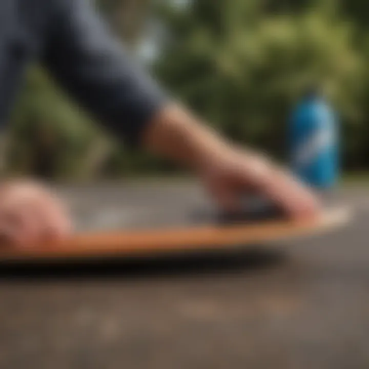 Maintenance tips for longboard fins laid out visually