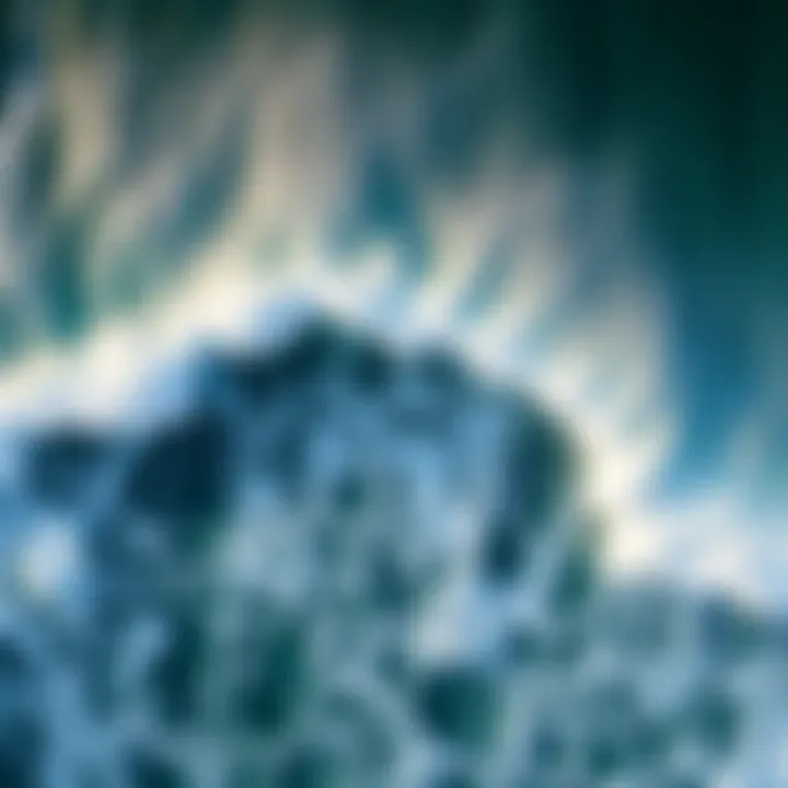 Aerial View of Barrel Formation Aerial perspective of ocean waves forming into barrels under ideal conditions.