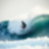 Dynamic Flow Rider surfing action showcasing a rider mastering wave dynamics