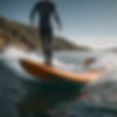 Innovative Design of Hydrofoil Boards Detailed view of hydrofoil board design