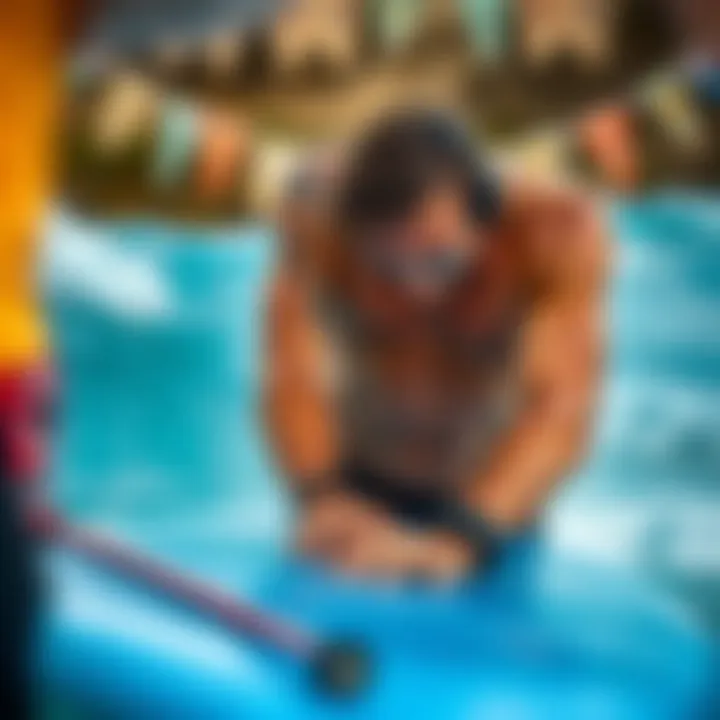 Caring for the Mach 7 Boogie Board A surfer maintaining their Mach 7 boogie board post-session