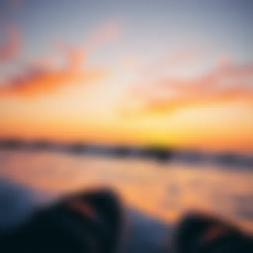 Surfers at Sunset in San Diego A breathtaking view of surfers riding the waves at sunset in San Diego