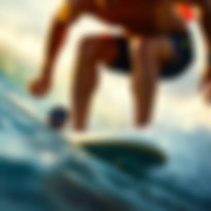 Garmin Instinct Surf in Action Garmin Instinct Surf in action during a surfing session