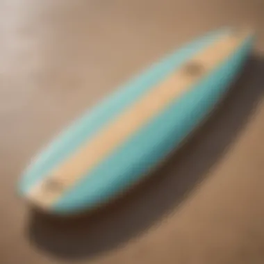 Sustainable Surfboard Materials Illustration of eco-friendly materials used in epoxy longboard construction and their benefits