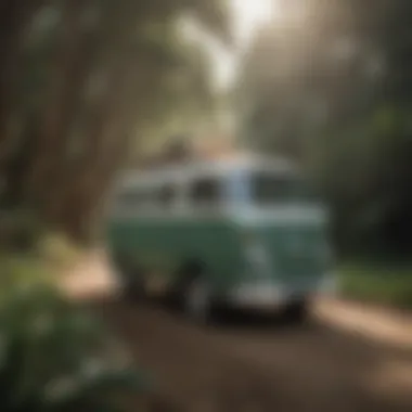 Sustainability in Surf Vans Eco-friendly surf van in nature