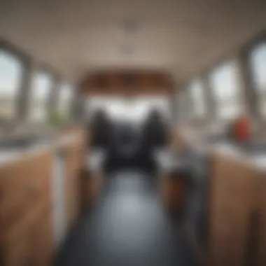 Functional Interior of Surf Vans Interior of a well-equipped surf van