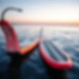 Comparison of inflatable and hard paddleboards