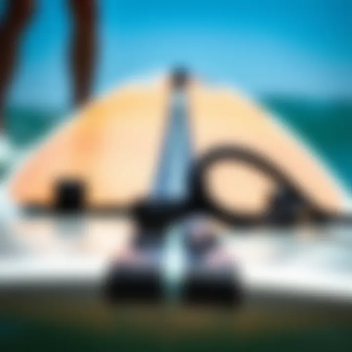 Revolutionary Design Elements Close-up of innovative design features of a self surfing board