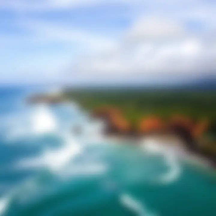 Diverse Surf Spots Aerial View Aerial view of the diverse surf spots along Osa Peninsula