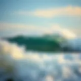 Dynamic Surf at Osa Peninsula A vibrant wave crashing on the shores of Osa Peninsula