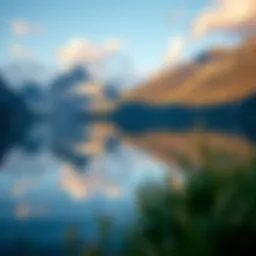 A serene lake reflecting the Swiss mountains, symbolizing the essence of Swiss wave culture.