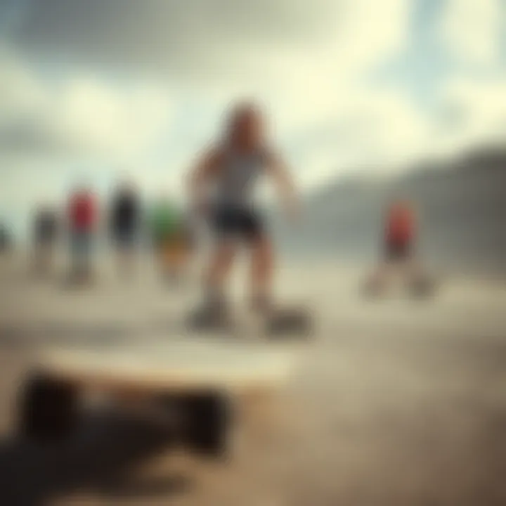 Community of Esk8 Enthusiasts Group of riders enjoying esk8 longboarding