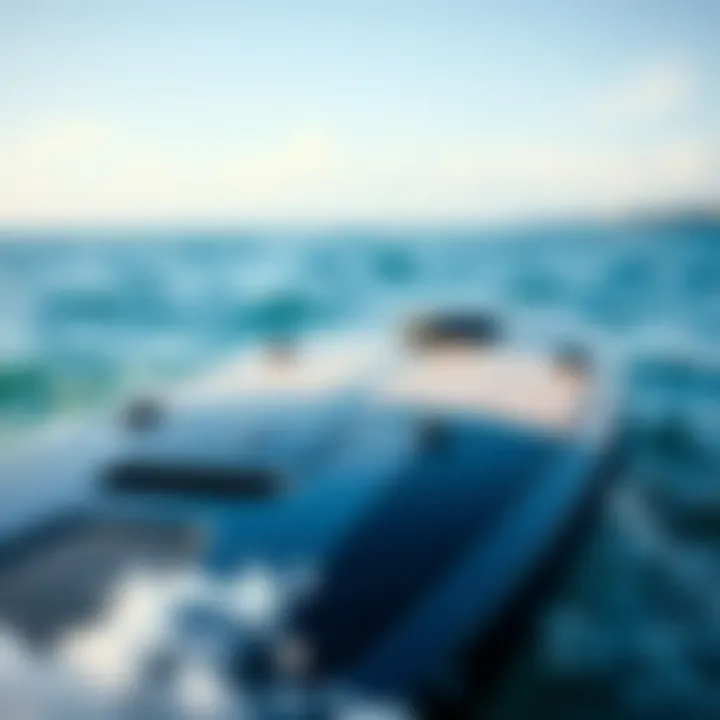 Innovative Jet Board Design and Features Close-up of a modern jet board showcasing its design and features