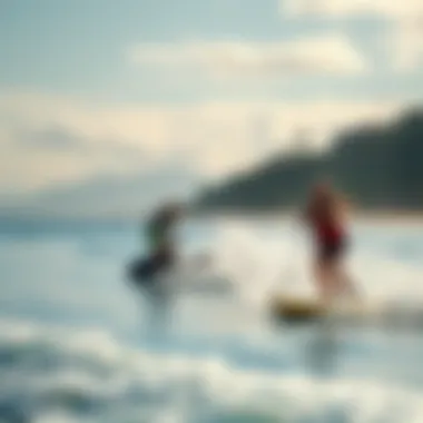 Ideal Jet Boarding Location with Scenic Views Scenic beach location ideal for jet boarding enthusiasts