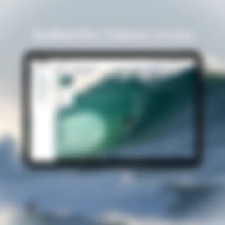 Detailed graphic showcasing Surfline Pro's feature set and user interface.