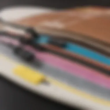 Comparative Analysis of FCS Strap Models Comparison chart of various FCS surfboard strap models highlighting key features