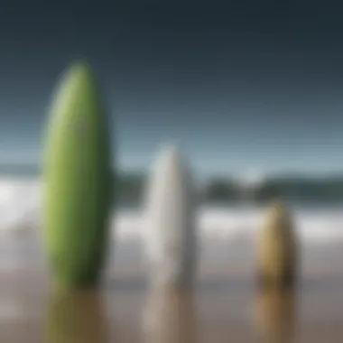 Fin Size Comparison and Performance Impact Visual comparison of fin sizes and their impact on surfing performance