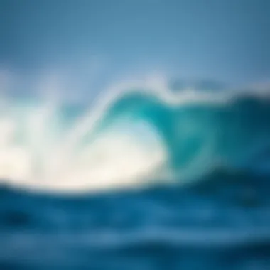 Ideal Surfing Wave for Fish Surfboards A stunning wave ideal for surfing with a fish surfboard