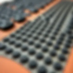 Close-up of a gorilla traction pad showcasing its textured surface