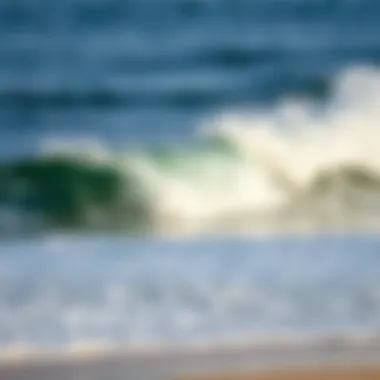 Tranquil Ocean Waves Tranquil ocean waves crashing on a serene beach