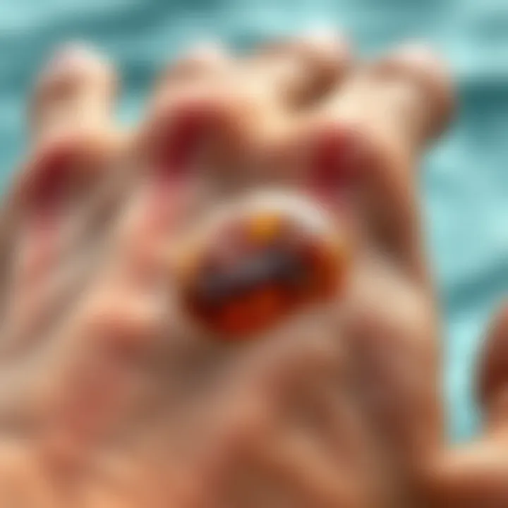 Close-up of a blister on skin