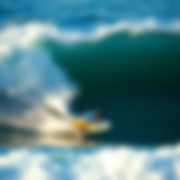 Wave Rider in Action Action shot of the Wave Rider in motion on a wave.