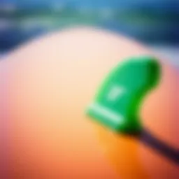 Close-up view of the Irregular Choice Wave Rider's unique design elements.