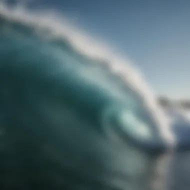 Intricate Wave Patterns A close-up of intricate wave patterns symbolizing the relationship between art and nature