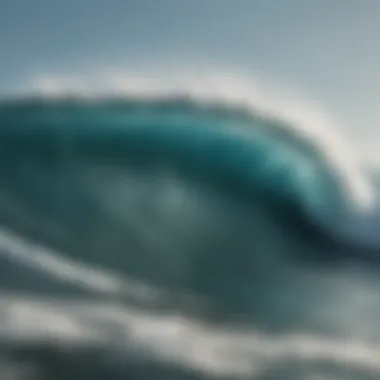 Contemporary Wave Interpretation Contemporary reinterpretation of wave art reflecting surf culture and modern influences