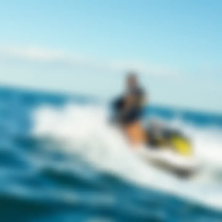 Dynamic Jetsurfing Adventure Dynamic jetsurfing action on the water