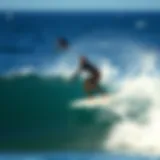 Kelly Slater in Action Kelly Slater riding a wave during a competition