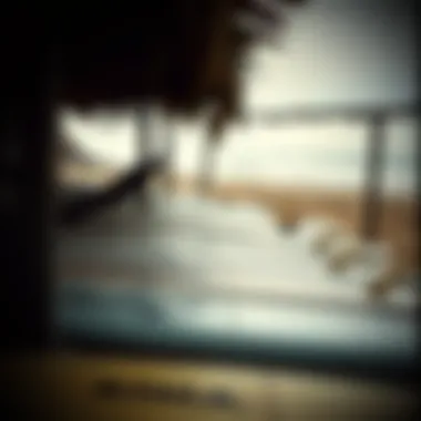 Surfboards lined up ready for an exciting day at Kima Surf