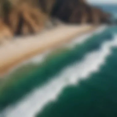 Aerial View of La Ventana's Pristine Coastline Aerial view of La Ventana showcasing its stunning coastline and surfable waves
