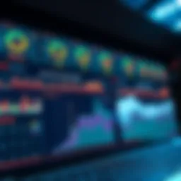 Dynamic web hosting dashboard showcasing performance metrics