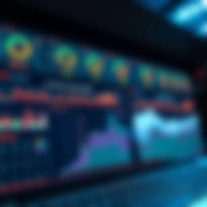 Dynamic web hosting dashboard showcasing performance metrics