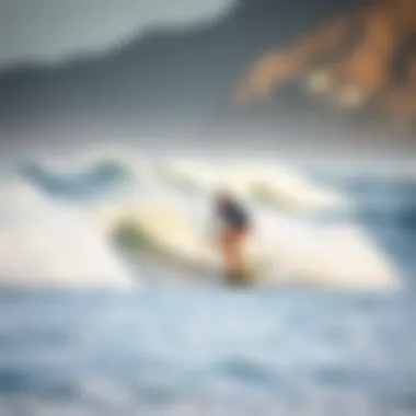 Surfing at Malibu Beach Surfers riding the waves at Malibu Beach, capturing the essence of surf culture and the thrill of the ocean.